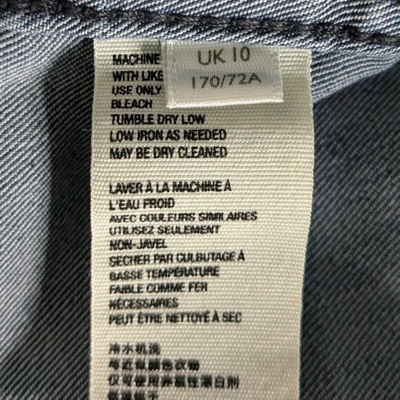 Free People Denim Mini Skirt Women's Size 6 Blue Modern Femme Skirt - Picture 8 of 11